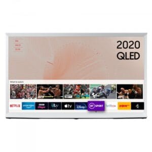 Samsung QE49LS01TAUXXU QE49LS01T The Serif 49" QLED 4K HDR Smart TV - Cloud White - Image 1