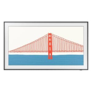 Samsung QLED QE55LS03AA 55" 4K Ultra HD TV, With Quantum Processor 4K and Apple TV App (No Stand) - Image 1