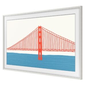 Samsung 55" White Beveled Customisable Bezel for Samsung The Frame TV 2021 - Image 2