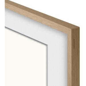 SAMSUNG (2021) FRAME 43" CUSTOMIZABLE BEZEL MODERN TEAK - VG-SCFA43TKB - Image 1