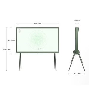 Samsung The Serif Ivy Green 43LS01DB, 43 inch 4K QLED Ultra HD - Image 2
