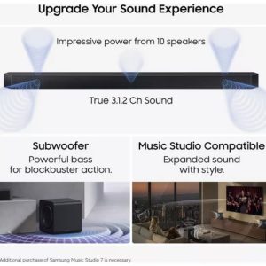 Samsung HW-Q600H 3.1.2 Wireless Sound Bar with Dolby Atmos - Image 3